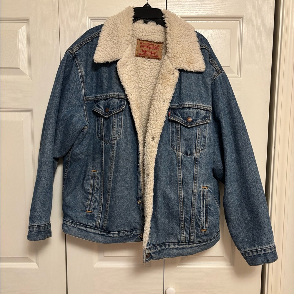 Vintage Levi's Blue Denim Sherpa Jacket